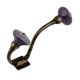 Purple Wheel Flower Ceramic Antique Iron Hook